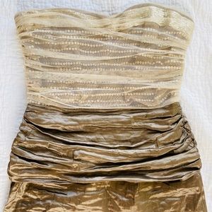 Nicole Miller Sequin Mochafied Cocktail Dress